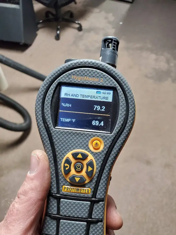 Moisture meter humidity assessment for Fire & Smoke Damage Restoration in Artesia